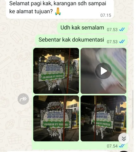 Pengiriman Papan Bunga Selamat Hardimulyo Kaligesing